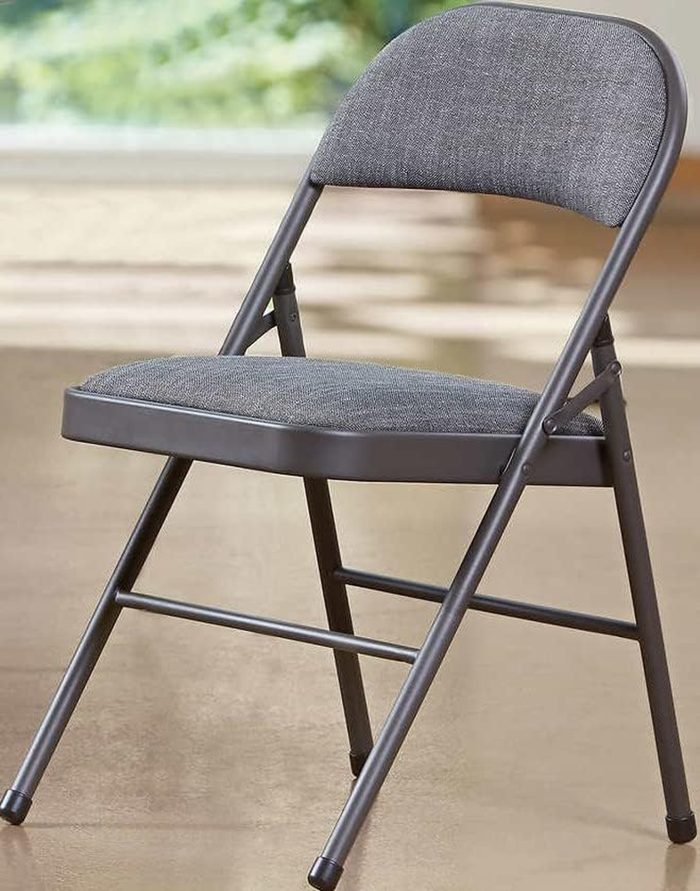 Maxchief Deluxe Padded Folding Chair with Upholstered Seat