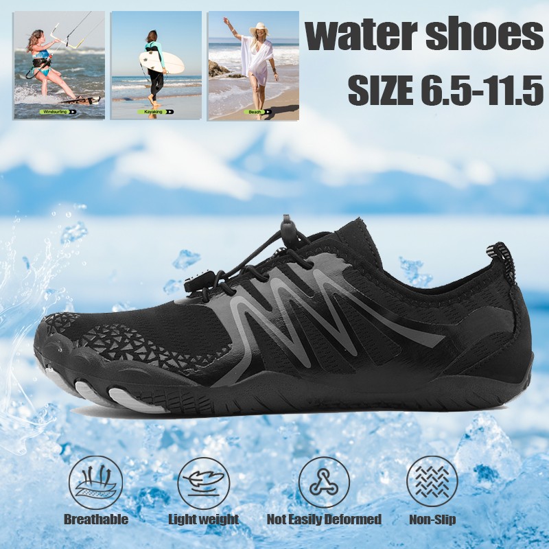 Men's Water Shoes Quick Dry Barefoot Swim Diving Surf Aqua Sports Beach Vacation