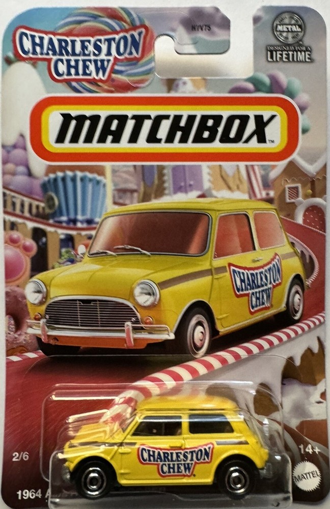 Matchbox 2024 CANDY CARS CHARLESTON CHEW 1964 Austin Mini Cooper 2/6