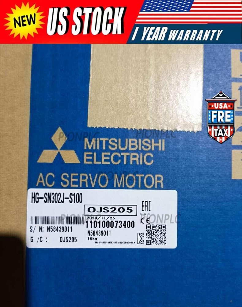 HG-SN302J-S100 NEW MITSUBISHI SERVO MOTOR HG-SN302J-S100