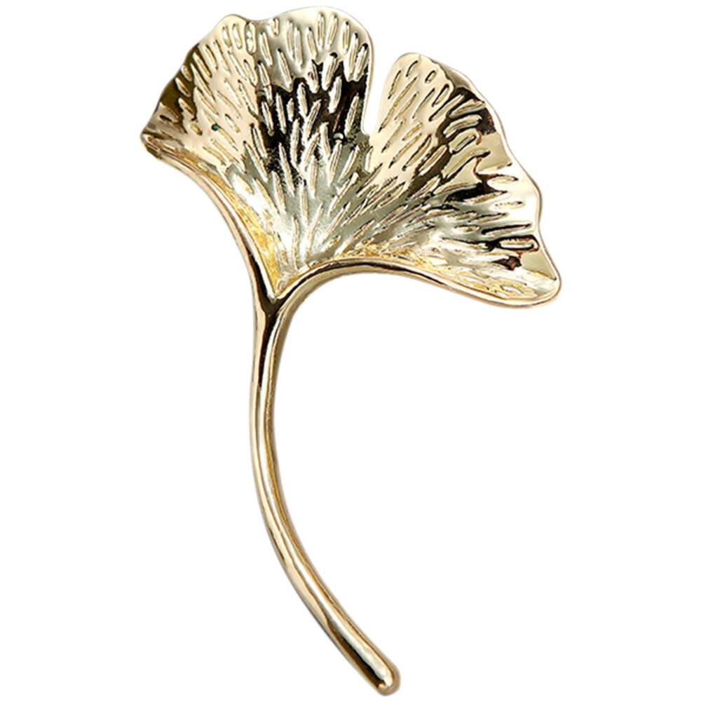 Ginkgo Brooch Waist Trainer for Women Scarf Clip Ring Clothing Pin Clothes