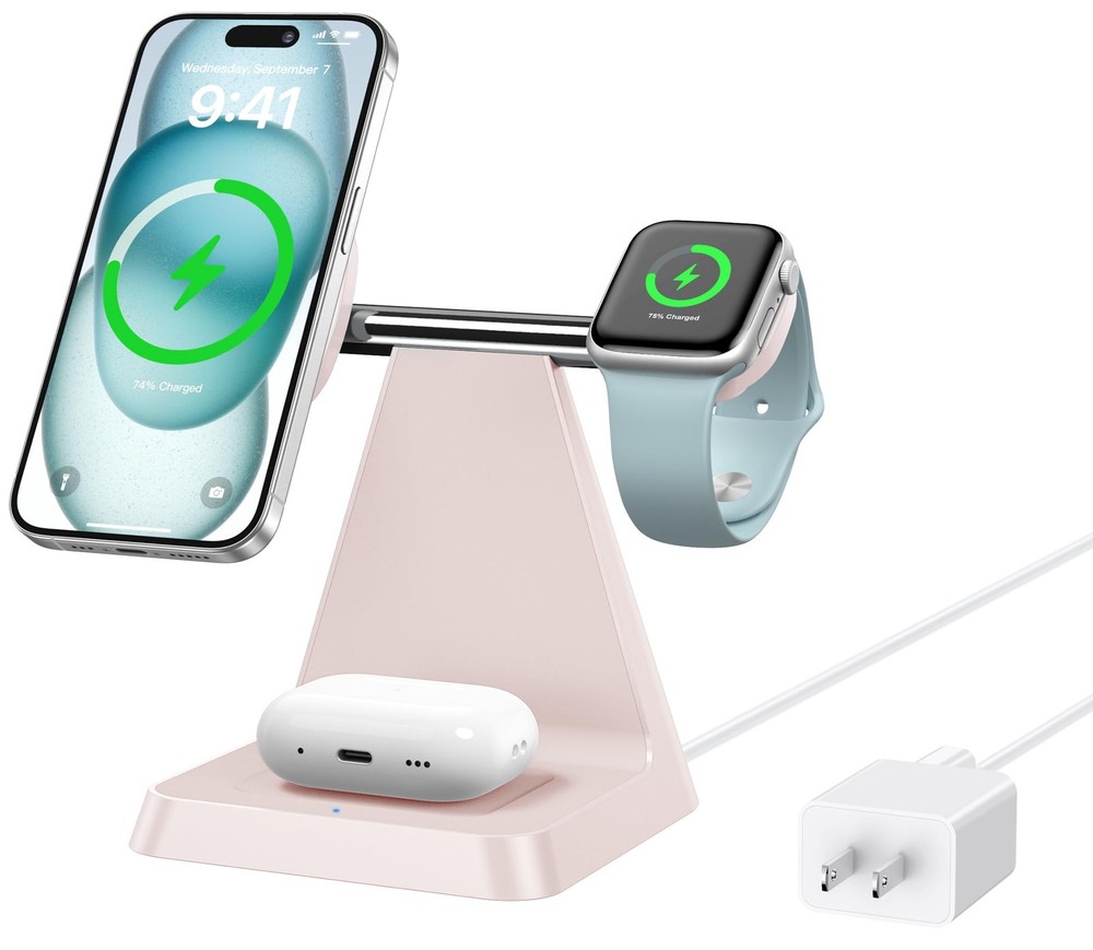 3-in-1 Magnetic Wireless Charger for iPhone Fast Charging Station