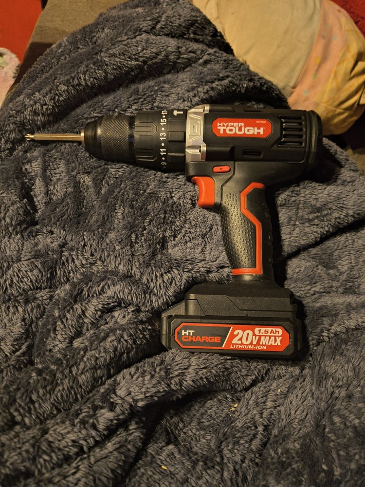 Hyper Tough 20v Cordless 2-Speed Hammer Drill  New But Used