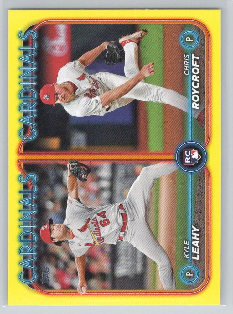 2024 Topps Update US189 Kyle Leahy Chris Roycroft Yellow Cardinals Rookie Card