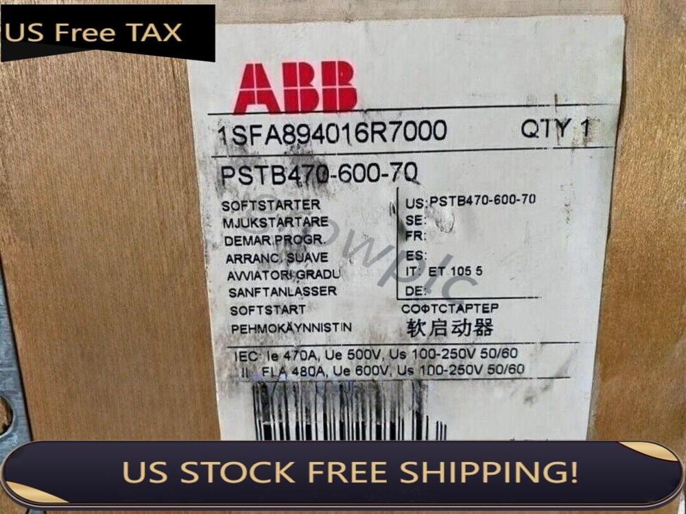 New Sealed ABB PSTB470-600-70 1SFA894016R7000 Free Shipping