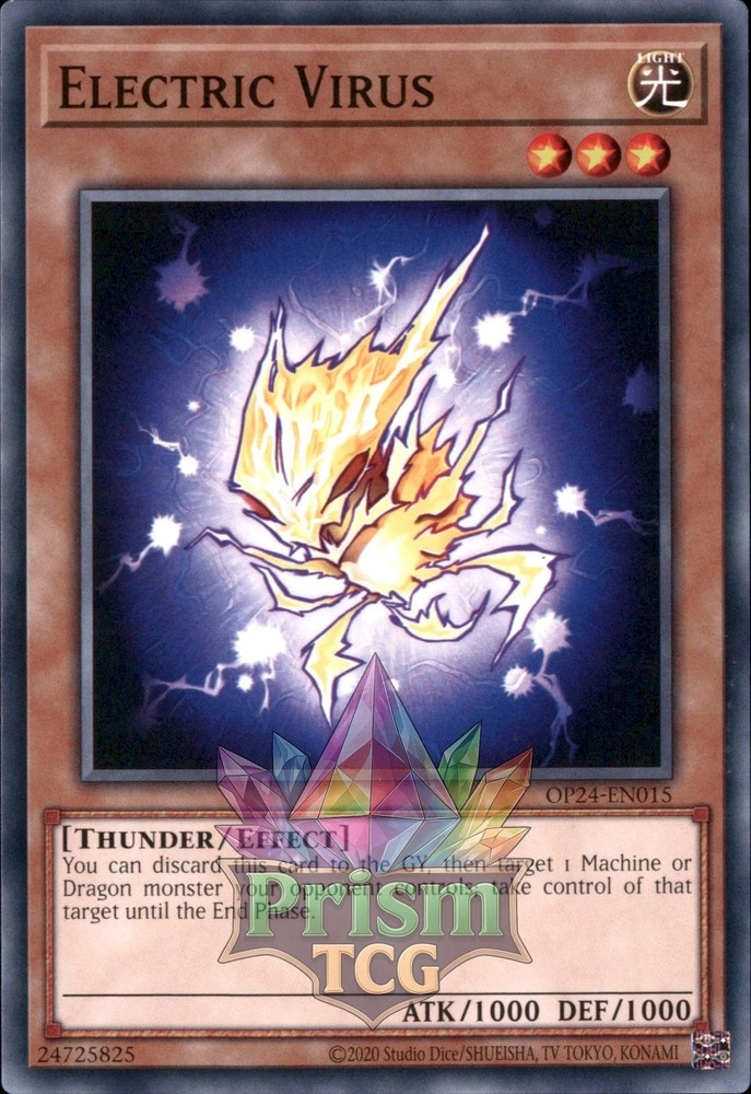 Ultra Rare Electric Virus OP24-EN015 Yu-Gi-Oh Trading Card