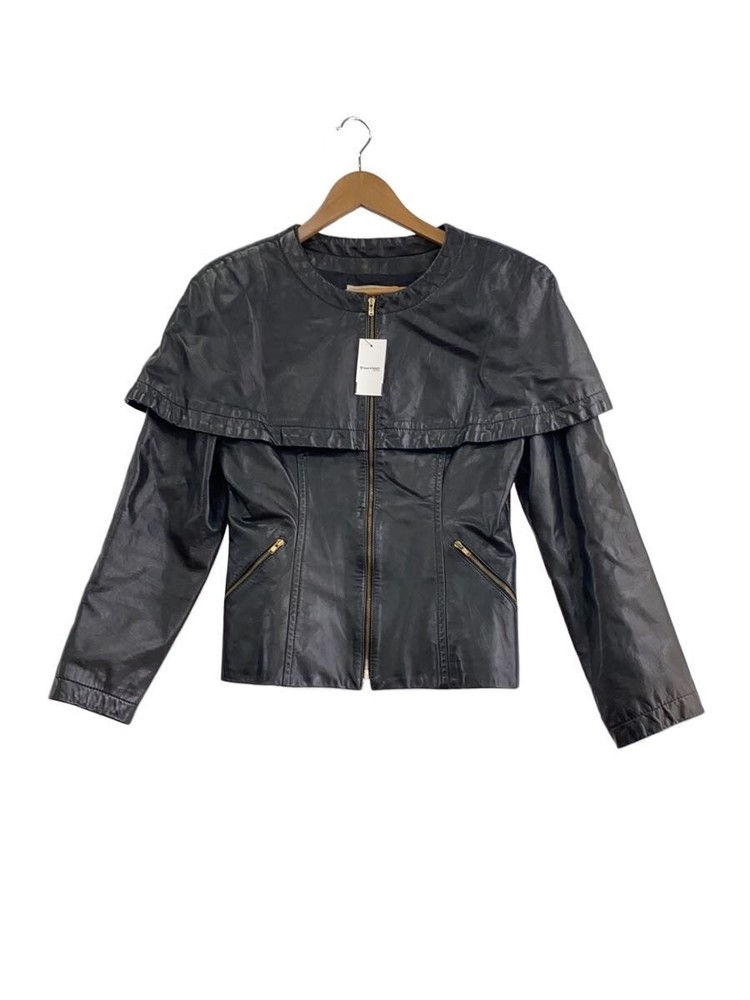 Renoma Sailor Collar Leather Jacket Blouson/-/Leather/Blk/Plain// 3464