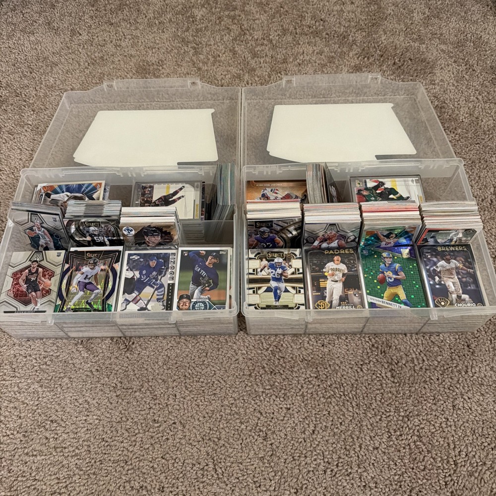 Huge Sports Card Lot NFL Select NBA Mosaic NHL Young Guns RC Numbered Unsearched