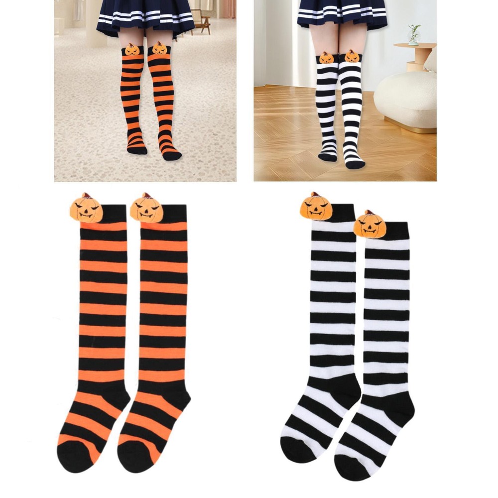 Halloween Socks for Kids Stripped Socks for Winter Props Daily Wear Themed Party