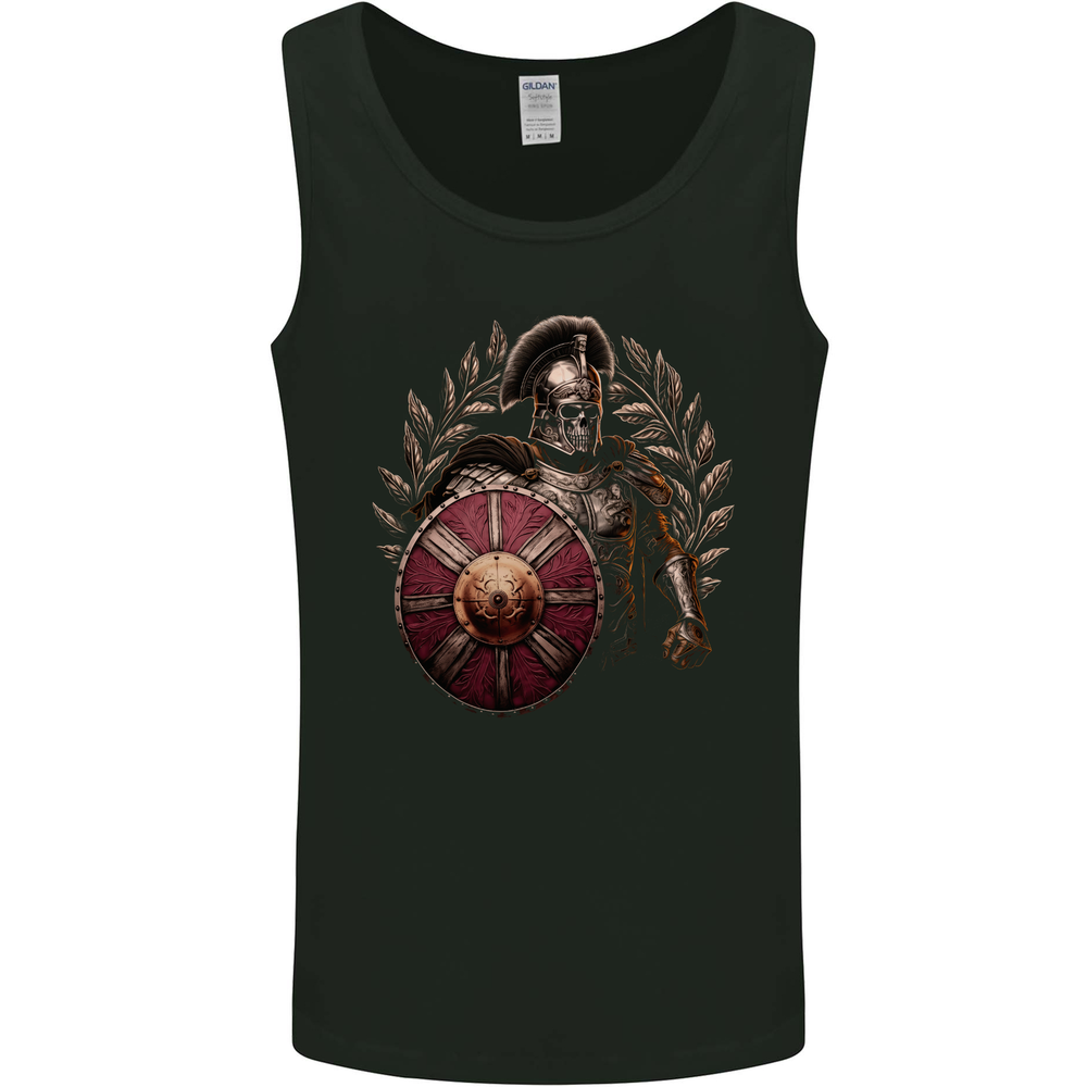 Roman Warrior Skull MMA Gym Training Mens Vest Tank Top