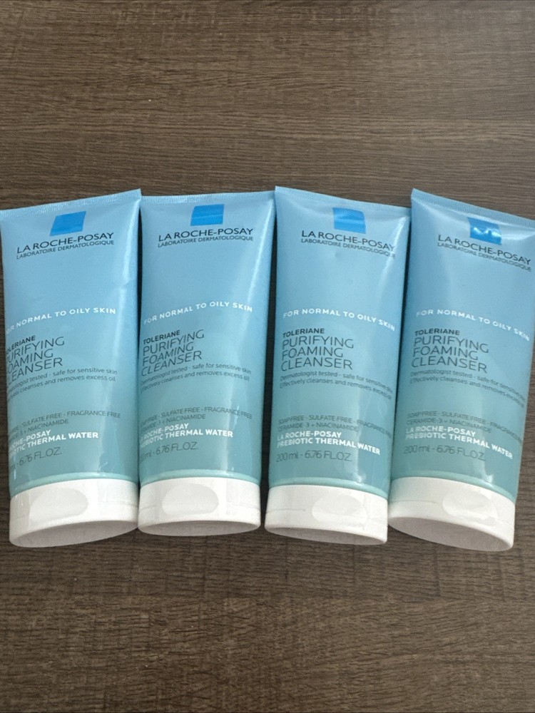 La Roche-Posay Toleriane Purifying Foaming Cleanser 6.76 fl oz ea 4Pack!