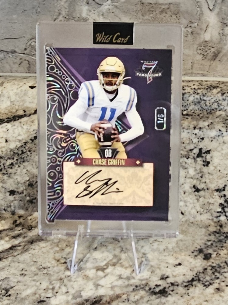 2023 Wild Card 7 Card Studs #7CSR-14 Chase Griffin 2/6 auto