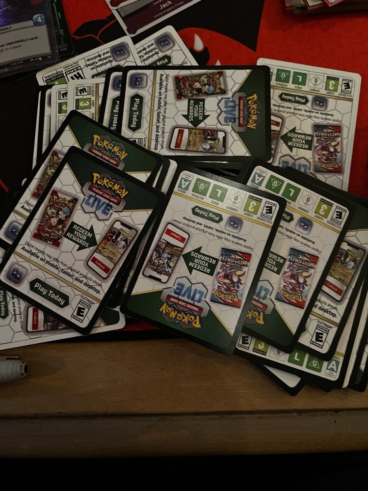 Pokemon Code Cards  x5 Digital TCG Live Online Code Card (Fast Delivery)