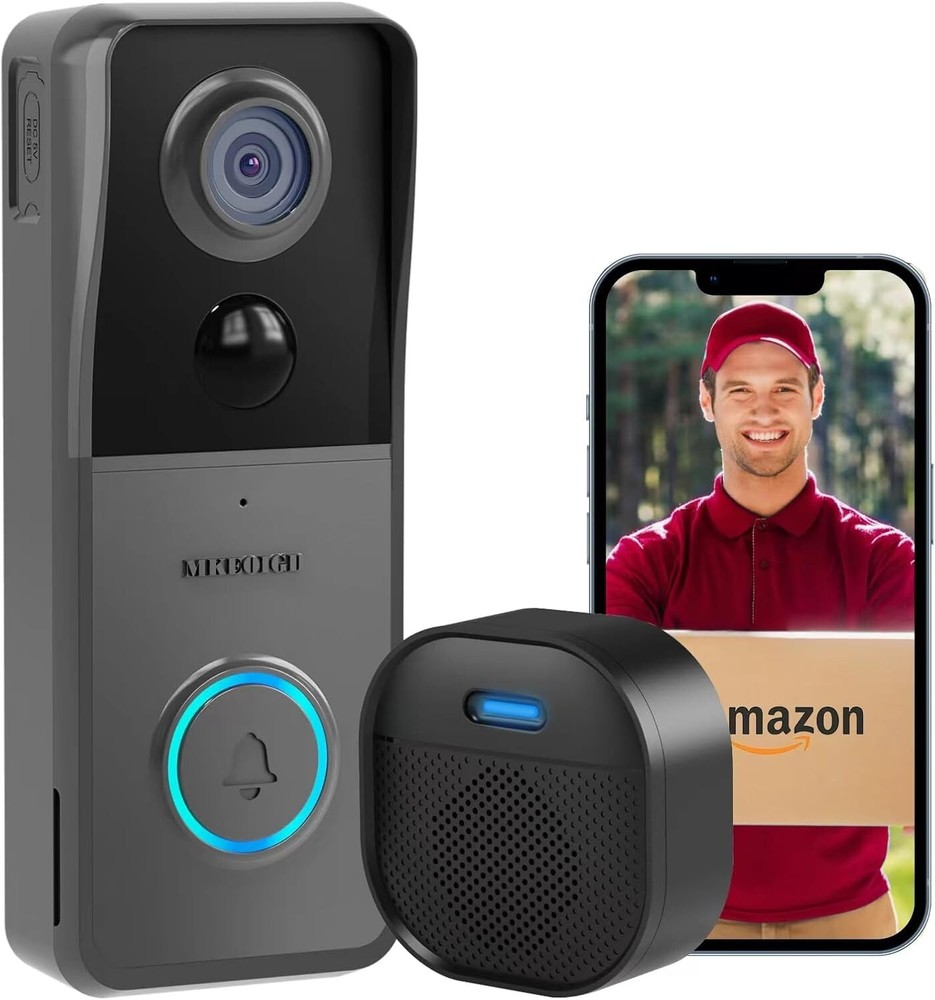 Wireless Doorbell Camera with Infrared Night Vision & Instant Alerts Included