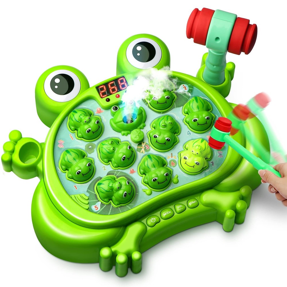 Toys for 2 3 4 5 Year Old Boy,Toddler Toys Age 2-4, Whack A Frog Game,with 5 ...