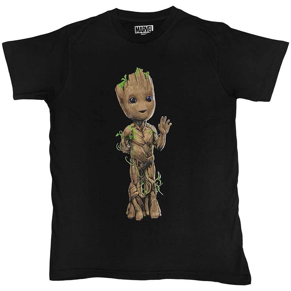 Guardians of the Galaxy Groot Wave Official Black T-Shirt