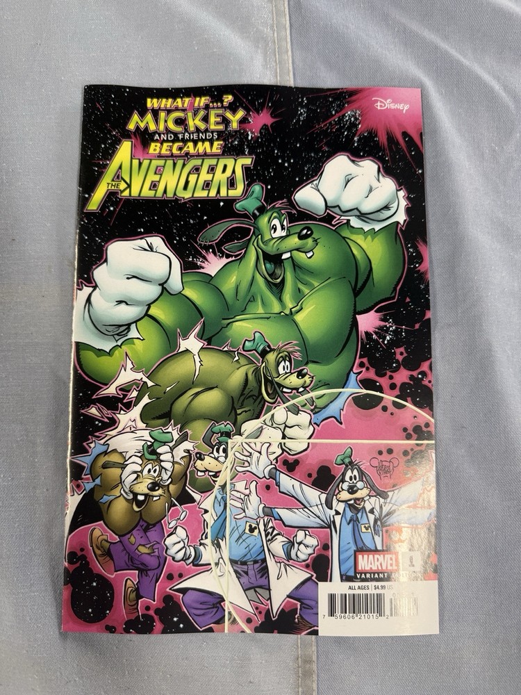 Disney Marvel What If Mickey Friends Became Avengers #1 Kubert Cover  