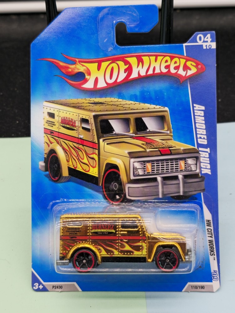 Hot Wheels 1996 Armored Truck. Rare,VHTF! '09 HW City Works Srs #04/10.