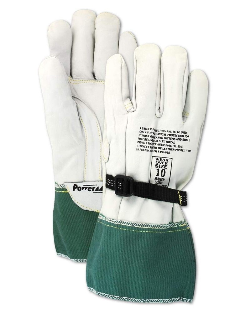 MAGID Leather Lineman Electrical Protector Work Gloves Size 11 - 3 Pairs 1260411
