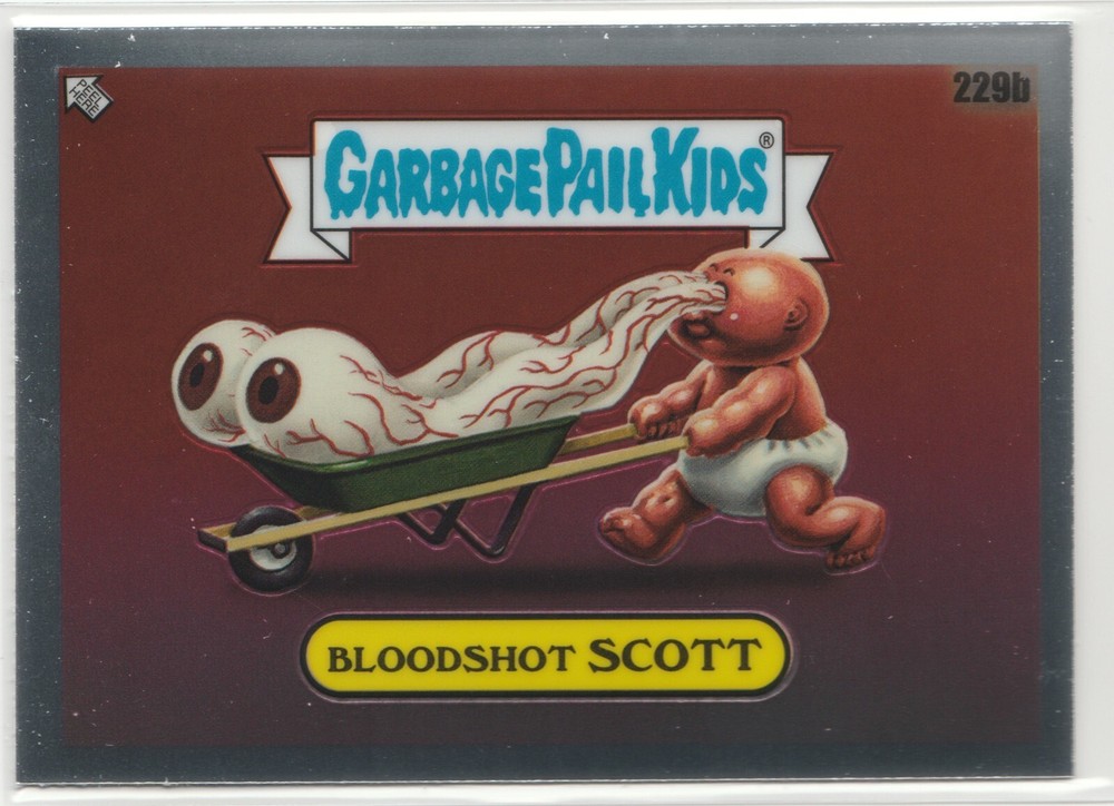 Bloodshot Scott 229b Garbage Pail Kids GPK 2023 Chrome Series 6 CS6 Rare Card