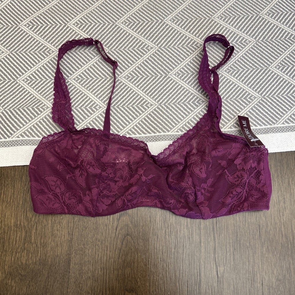 Adore Me Underwire Full Bra size 34C Purple