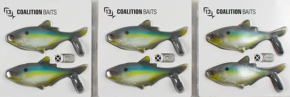 (LOT OF 3) 13 FISHING COALITION BAMF SHAD 5.25