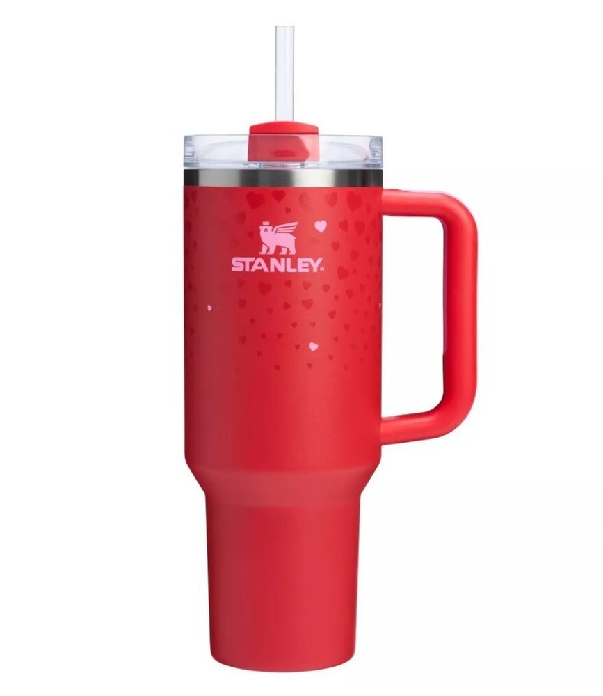 Stanley 40 oz Stainless Steel H2.0 Flowstate Quencher Tumbler - Valentine's Day