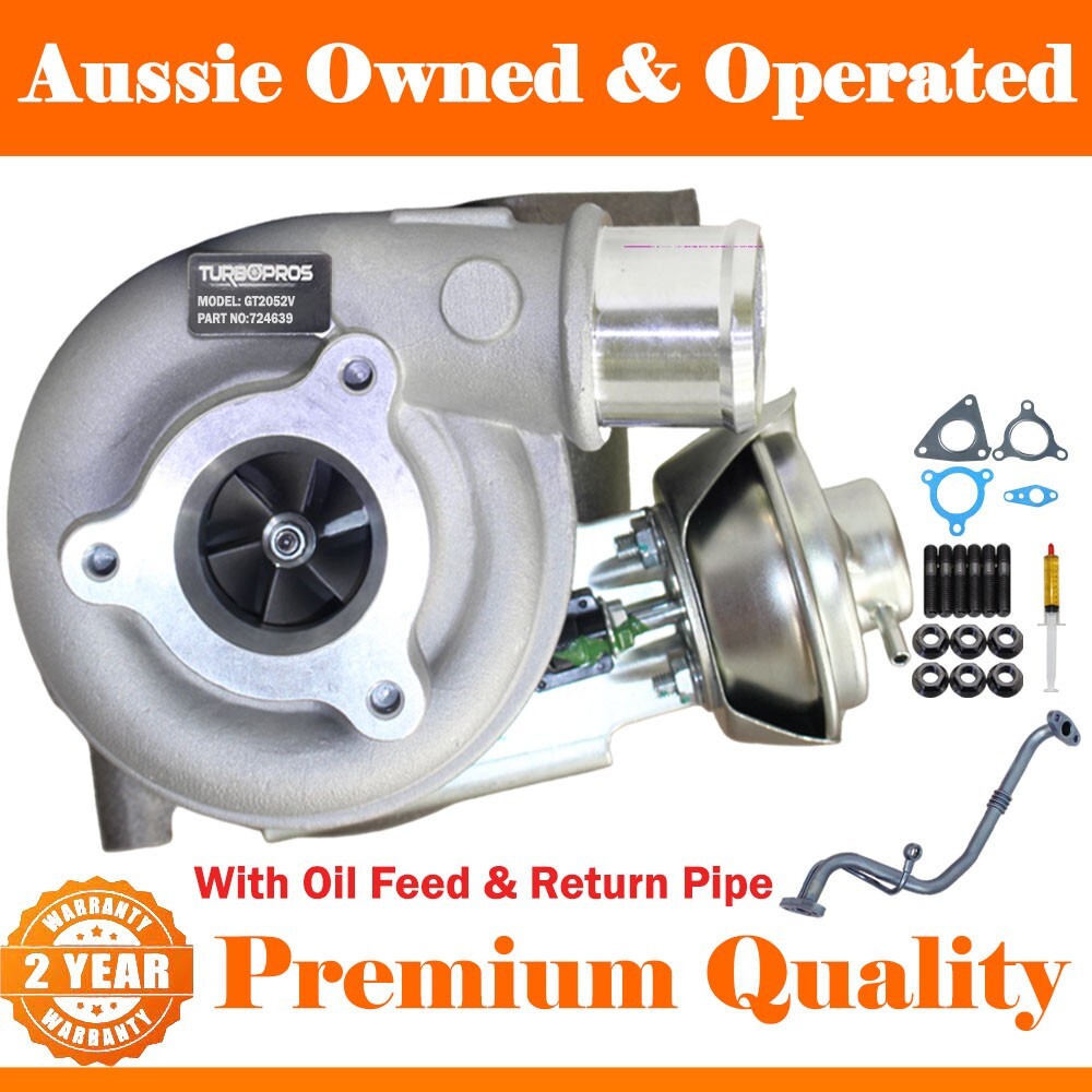 Turbo Charger+Genuine Oil Feed Pipe For Nissan Patrol GU ZD30 3.0L DI 2000-2002