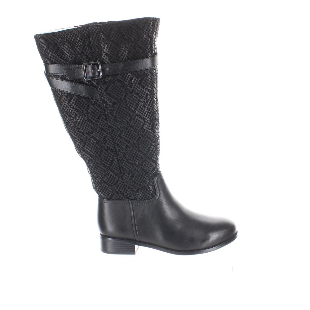 Trotters Womens Lyra Black Riding Boots Size 6 (2E) (1491369)