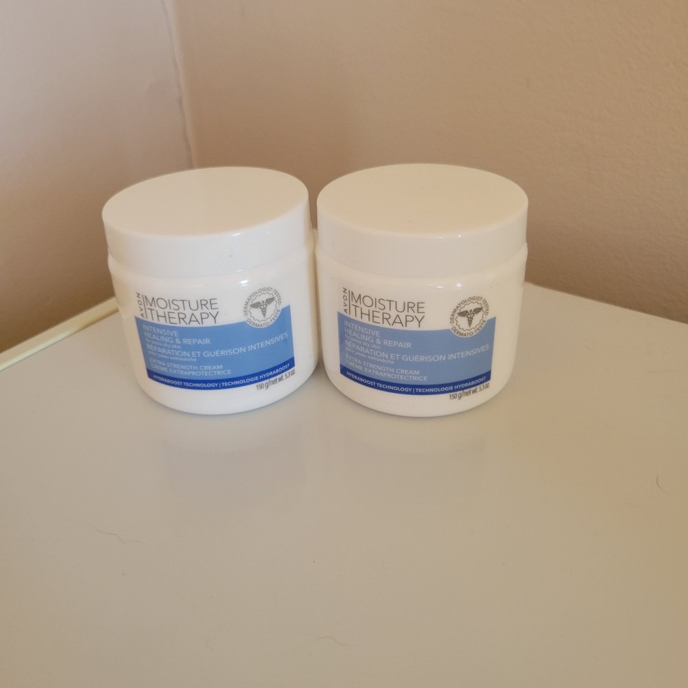 AVON-2 Intensive Healing Repair Face Cream Extra Strength Moisture Therapy