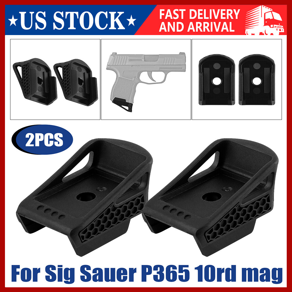 Sig Sauer P365 10rd Mag Honeycomb Grip with 2/4X Little Finger Extender