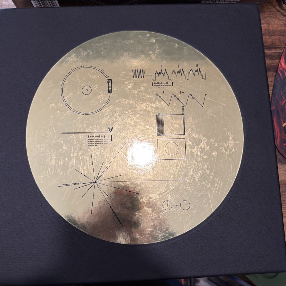 The Voyager Golden Record Box Set Gold Colored Vinyl LP Ozma Records *read