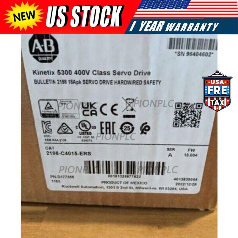 Factory Sealed Allen-Bradley 2198-C4015-ERS Seal Kinetix 5300  US Free Tax