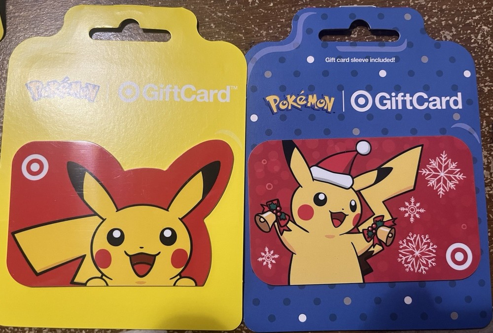 Target Gift Card Die-Cut Pikachu Pokemon Nintendo 2019/2021  No Value
