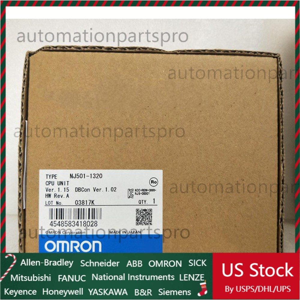 One New Omron NJ501-1320 CPU Controller Unit NJ5011320 US Free TAX