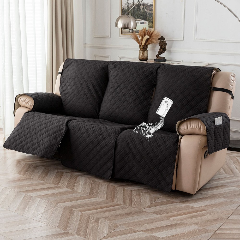 Waterproof non-slip sofa cover recliner 3 seats, furniture protection decoration