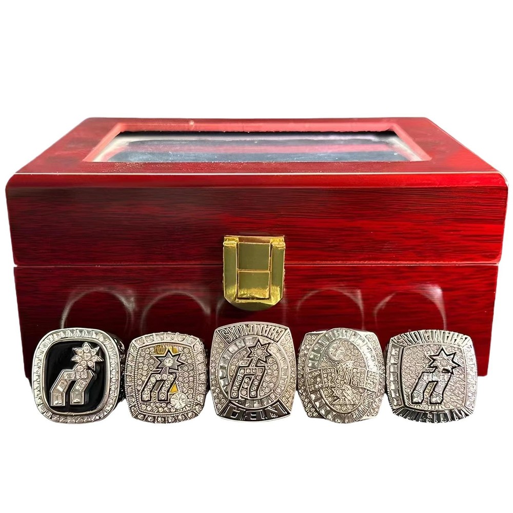 5pcs San Antonio Spurs Championship Rings Set With Box 1999 2003 2005 2007 2014