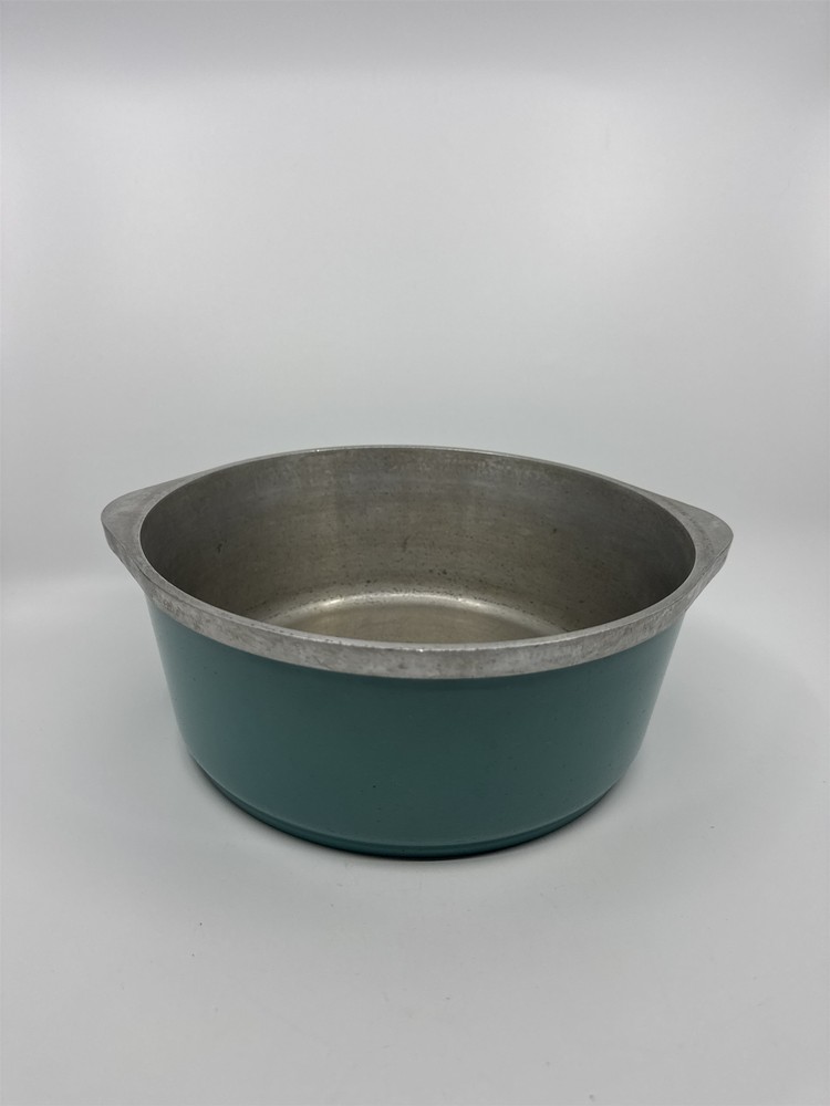 Vintage 4qt CLUB Aluminum Round Dutch Oven Pot Only Turquoise Teal Pan NO LID