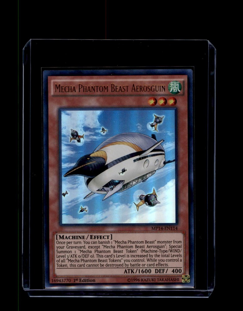 Yu-Gi-Oh Mecha Phantom Beast Aerosguin MP14-EN114 1st Ed Ultra Rare
