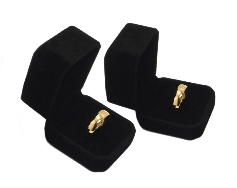 Wedding Band Engagement MATCHING His And Hers Yellow Gold Tone Ring Set -UK