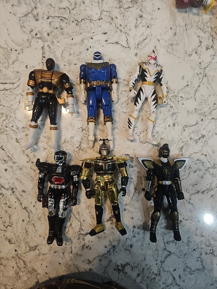 Vintage Bandi Power rangers Lot Of 6
