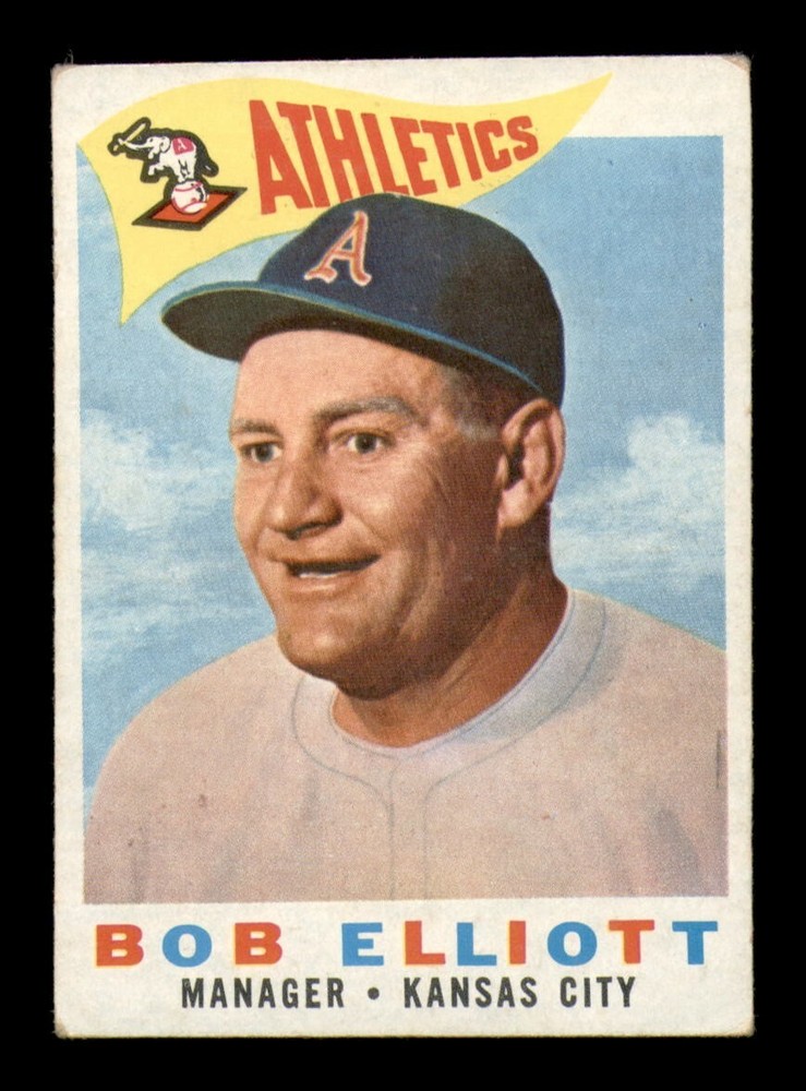 1960 Topps Bob Elliott Manager Card #215 VG-EX OBGcards