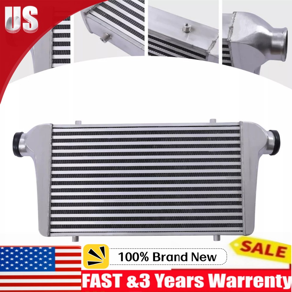 High-Performance 25x12x3 Universal Intercooler 2.5in I/O for Toyota Acura BMW Audi Honda Mazda