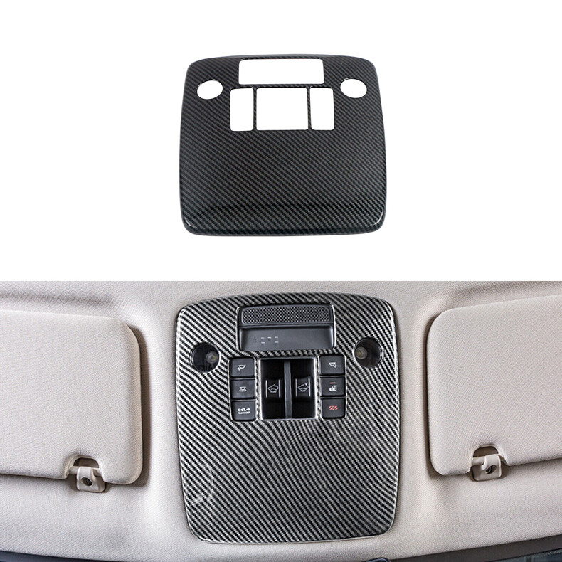 2022-23 Kia Carnival Carbon Fiber Front Reading Light Lamp Cover Trim