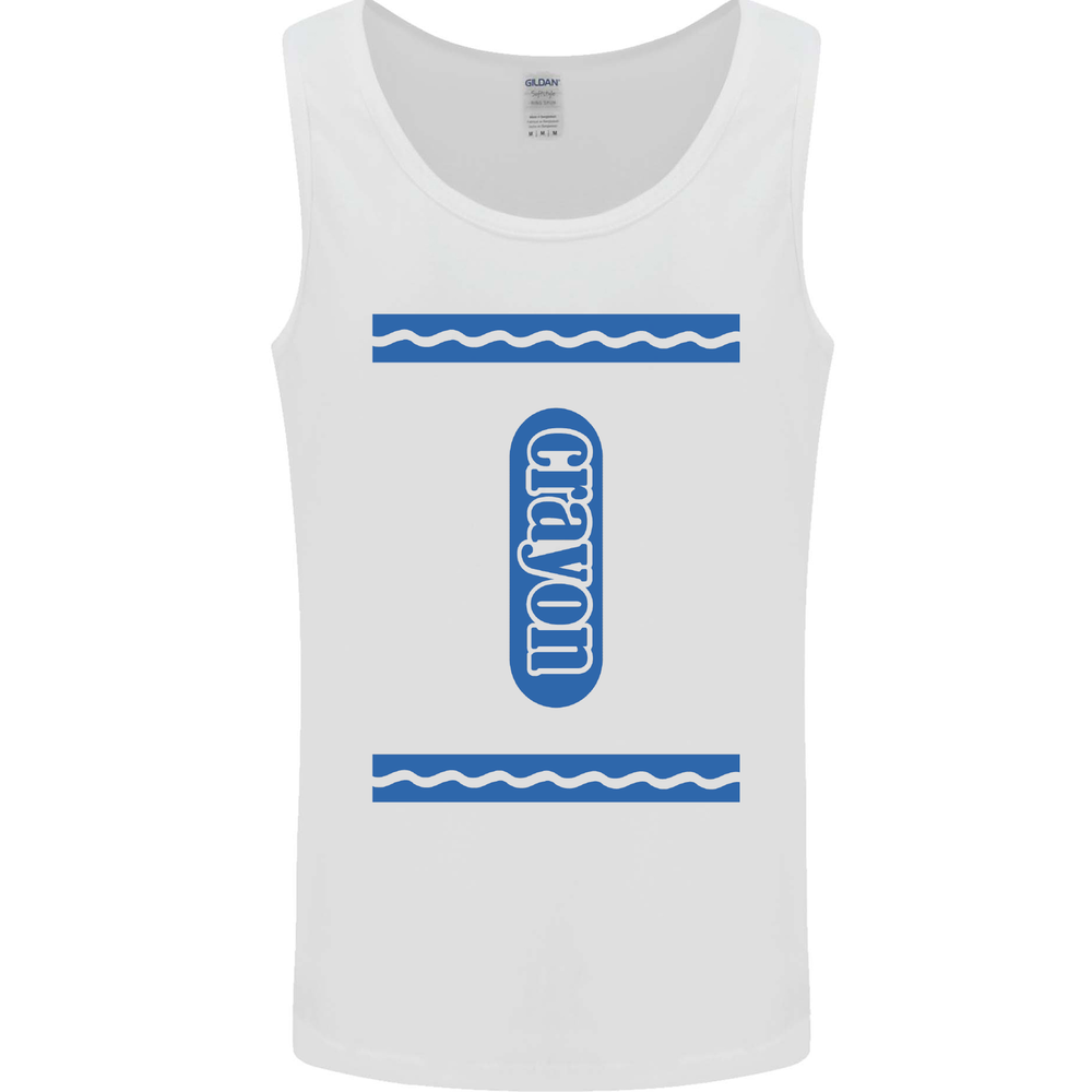 Crayon Fancy Dress Outfit Costume Funny Mens Vest Tank Top
