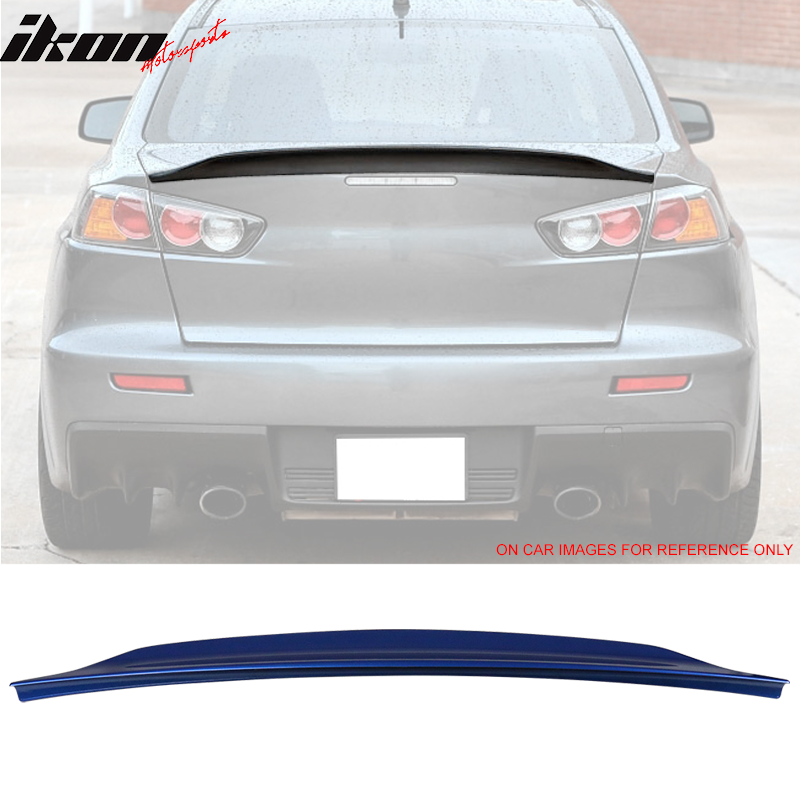 08-17 Mitsubishi Lancer EVO X RS Style Trunk Spoiler Painted D06 Blue