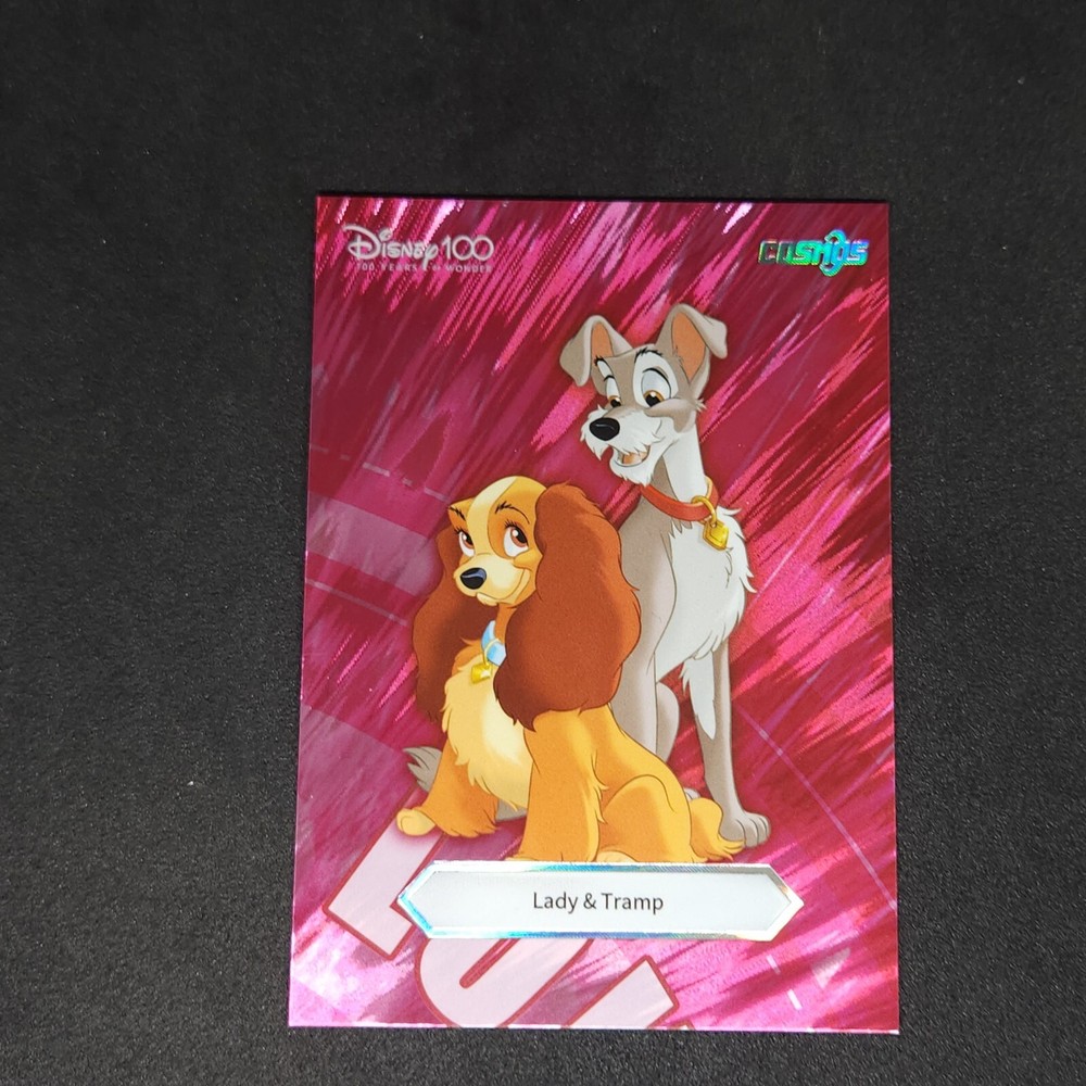 2023 Kakawow Cosmos Disney 100 All Star Lady & The Tramp Pink Foil CDQ-DS-21