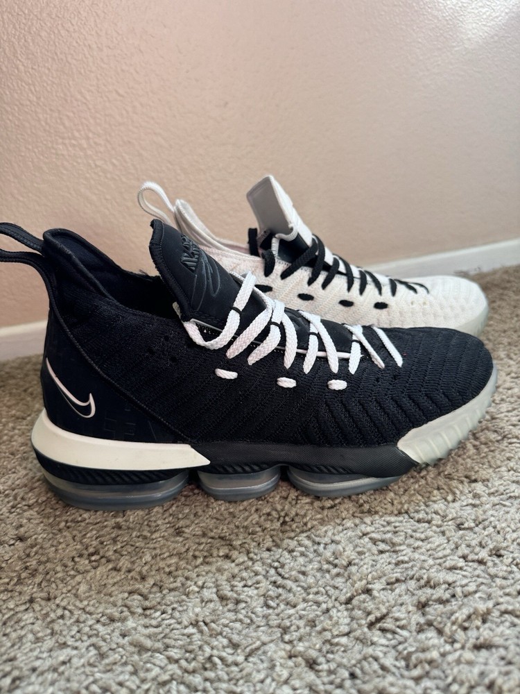 Size 10.5 - Nike LeBron 16 Equality - Black White