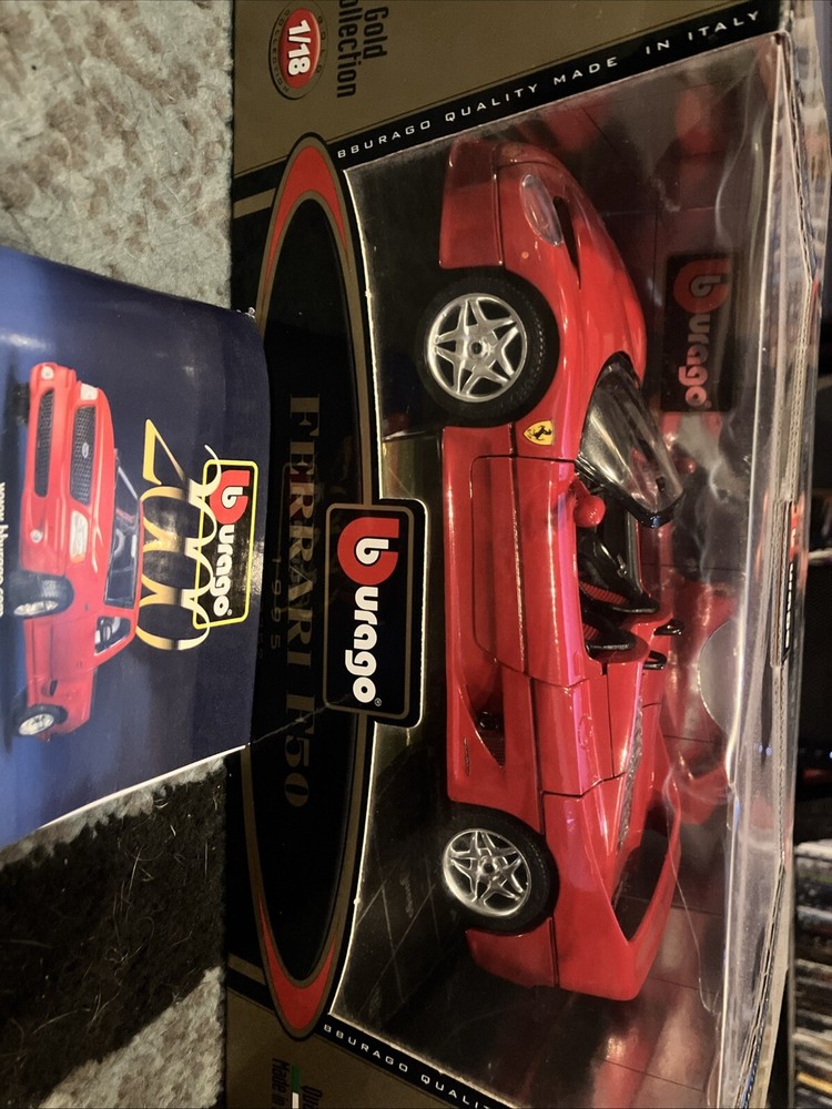 Ferrari F50 in 1/18 Scale by Bburago Gold Collection Quality Made In Italy