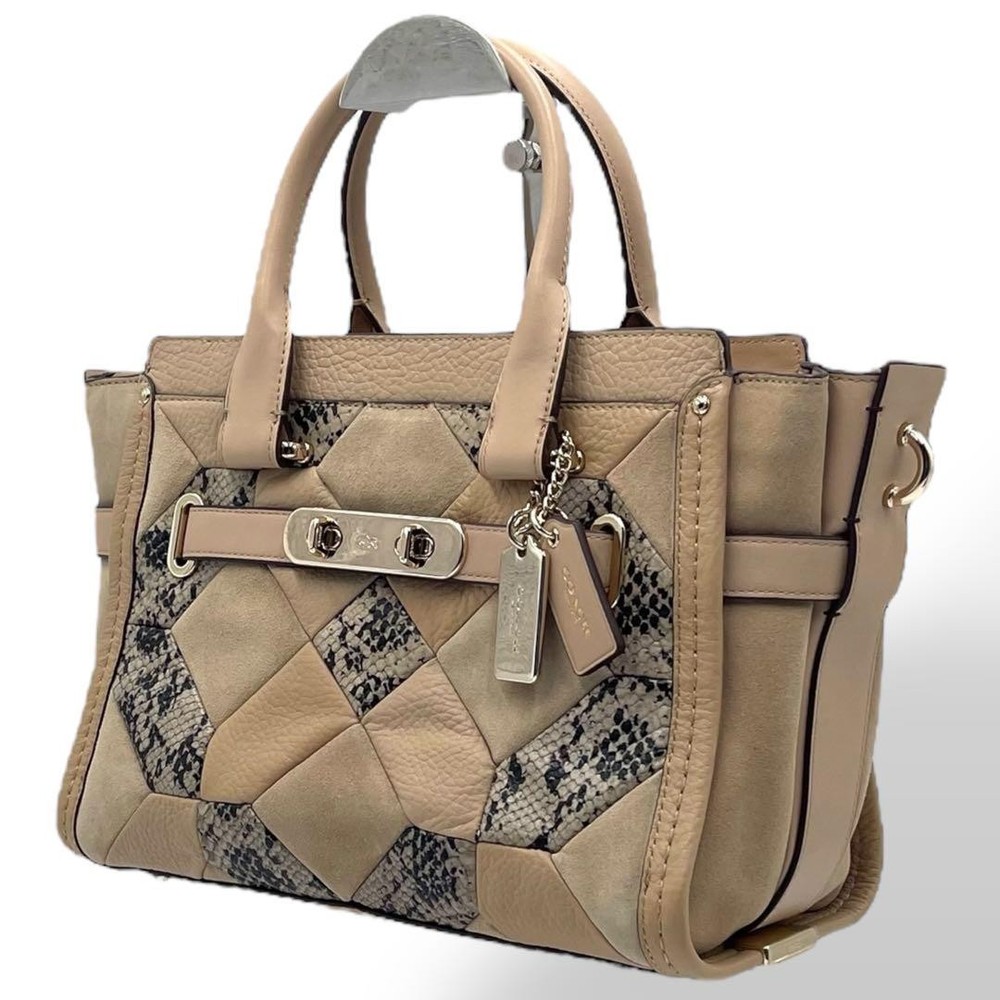 Coach Turn Lock 2WAY Crossbody Shoulder Bag 37188